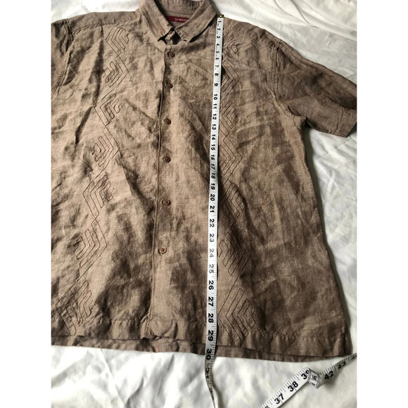SOBRINO Short Sleeve Button front Shirt Mens Size L - Picture 6 of 6